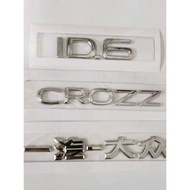 Suitable for First Car Volkswagen ID6 Car Logo Rear Letter Logo CROZZ Logo Trunk Logo ID6X Tailgate 