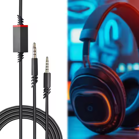 Audio Cable Inline Mute for Astro A10/A30/A40/A40TR/A50 Gaming Headphones Audio Line Console Cable W