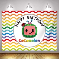 CoCoMelon Birthday Decoration CoCoMelon Backdrop CoCoMelon Party Decorations CoCoMelon Banner