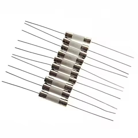 10PCS 5*20mm Fast Break Ceramic Fuse Slow Blow Tube Fuse With a pin 5X20MM 250V 0.5A 1A 2A 3A 4A 5A 