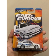 HOTWHEELS FNF VOLKSWAGEN JETTA WHITE (REFER GAMBAR)