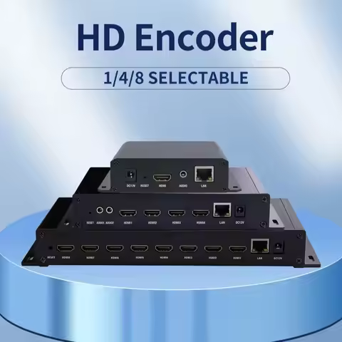8-ch HDMI H.265 H.264 HDMI to IP Live Stream Encoder IPTV CATV Encoder Support RTMP RTSP HTTP HLS Mu