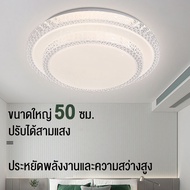 💥พส.💥 โคมไฟตกเเต่งเพดาน 300W โคมไฟเพดาน โคมไฟติดเพดานทรงกลม LED Macaron ติดเพดาน โคมไฟห้องนอน ไฟติดเพดาน อะคริลิค