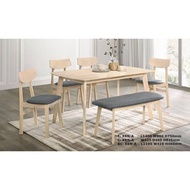 Murah Dining set 1+4+Bench /Dining set 6 seater/Meja makan 6 seater
