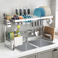 BW-6💖Stainless Steel Kitchen Sink Storage Rack Countertop Dish Rack Dish Draining Rack Sink Sink Dish Storage Rack XIWC
