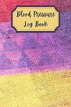 Red Purple Orange Geometric Shaped Themed Blood Pressure Tracker Log Book: Daily Blood Pressure Log 