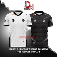 NEWEST G2 ESPORTS 2024 JERSEY (free custom nickname)
