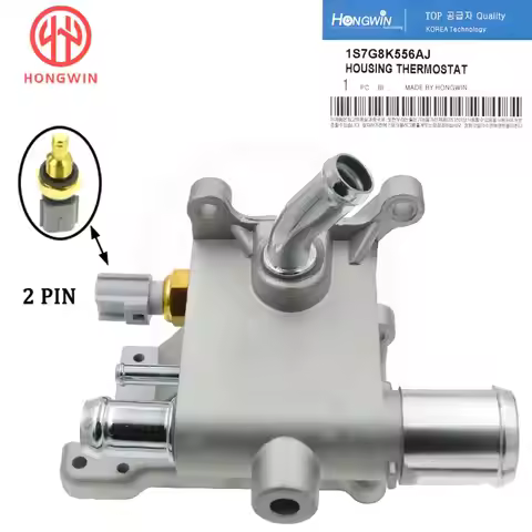 LF01-1517Z,1S7G8K556AJ New Car Water Outlet Engine Coolant Thermostat Housing With Sensor TX138 For 