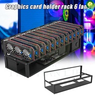 GPU Mining Rig Steel Opening Air Frame Mining,Mining Frame Rig Case Up to 12 GPU For Crypto Coin Currency Mining
