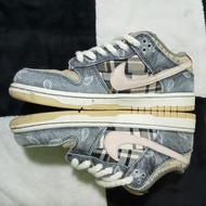 NIKE X TRAVIS SCOTT SB DUNK LOW-TOP SNEAKERS - BLUE