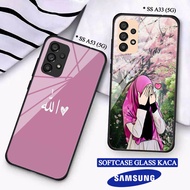 Softcase Glass Kaca SAMSUNG A33(5G) A53(5G) - Casing hp SAMSUNG A33(5G) A53(5G) [ S21 ].