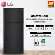 LG GN-C702HQCL Kulkas 2 Pintu [547 L] Kapasitas Besar, Smart Inverter