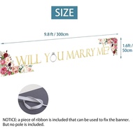 Hiasan Banner "Adakah Anda Mahu Berkahwin Dengan Saya?", Hiasan Papan Tanda untuk Majlis Bridal Show