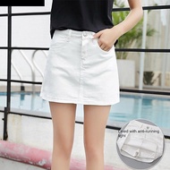 MXFASHION High Waist a-line Skirt, Includes Shorts Pants Two Pocket Denim Shorts Skirt Women, All-ma