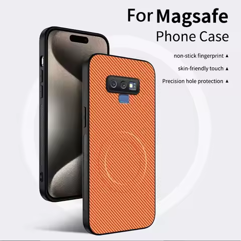 Galaxy Note 9 Samsung Note9 Case Carbon Fiber Texture Wireless Charging Magnetic Case For Samsung Ga