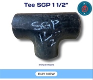 Tee las besi SGP 11/2 Inch - Tee Carbon Steel SGP