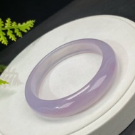 高品質 漸變紫瑪瑙手鐲 59MM 冰潤起剛幹凈龍鱗紋 平衡機能能量