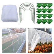 Garden Insect Netting Protection Kit with 6Pcs Garden Hoops for Greenhouse