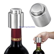 Hot 1pc Stainless Steel Vacuum Sealed Wine Bottle Stopper Wine Saver Preserver Pump Sealer Bar Stopp