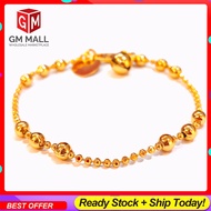 Cop 916 Emas Bangkok Emas Korea GM Mall Kid Bracelet - Gelang Tangan Budak Biji Sawi Gold Plated (EK-2222-6)