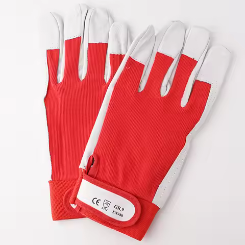 1Pair Machinist Leather Work Repair Mechanic Gloves Mechanic Work Glove Leather Welding Coat Heavy I