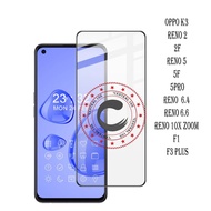 Tempered Glass Color 5D oppo k3 reno 2 2f reno 5f 5pro 6 6pro 7 8 8PRO 8Z 8T TZ 4g 5g 6.4 6.6 10x zo