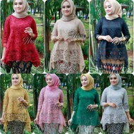 HITAM MODERN KEBAYA TOP/ BROKEN TOP/ BLACK SILVER BROKEN KEBAYA