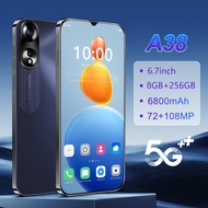A38 4G/5G Smartphone 6.7inch Ultra-Clear Full Screen 8GB+256GB 6800mAh Android 14.0 Dual Sim WIFI