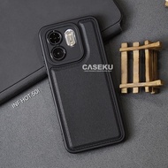 Infinix Hot 50I Case Leather Pro Camera Black Case Infinix Hot 50I