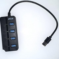 Terbaru Jual Usb 4 Port Hub 3.0 High Speed - Ecle Original Barang