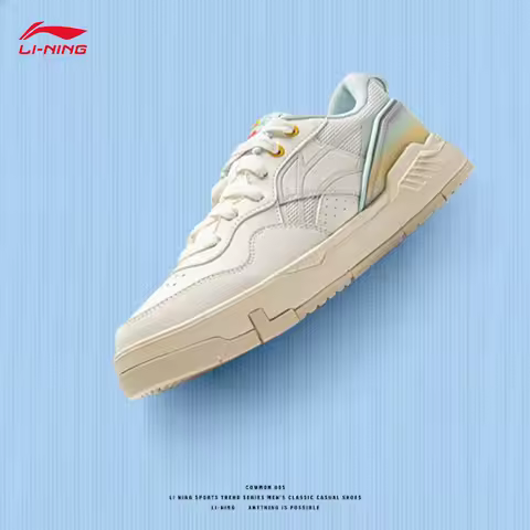 LI-NING COMMON 80S Women reflective comfortable soft elastic classic casual shoes skate shoes AGCV20