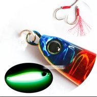 1Pcs 45g/60g/80g Umpan Gewang Memncing Jig+15#kail ikan/pengapit ringan/pengapit pantas/pengapit per
