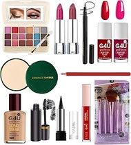 G4U Makeup kit Set With Lipstick, Eyeshadow, Compact, Foundation, Makeup Brushes ETC, Makeup Giftset