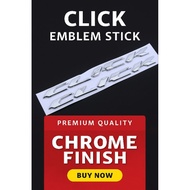 Thick shiny Click emblem can be purchased individually stiker motor