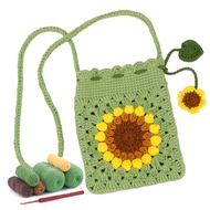 TEMU Crochet Kit For Beginners Phone Bag Beginners Crochet Kit, Crochet Craft Starters Kits For Adul