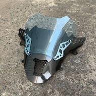 ชิวหน้าPCX160 ทรงFZ ดีไซน์ทรงเวอร์ชั่นใหม่ (ชิวแต่งแบบ2ฐานคาร์บอน สกีนHonda) ปี2021-2024  ชิวแต่งpcx