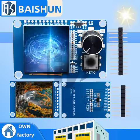 1.54-inch IPS TFT Display Module - 240×240 HD Resolution, SPI Interface with ST7789 Driver for Ardui