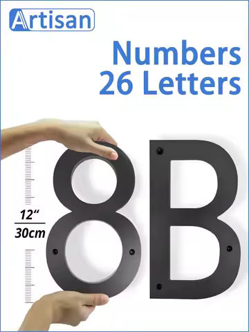 Big Exterior House Number 30 Cm 26 Letters #0-9 Home Outdoor Numbers Address Plate Custom Hotel Name