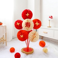 Elderly Birthday Honeycomb Ball Paper Lantern Table Floating Mom Dad 60th Birthday Decorations Birth