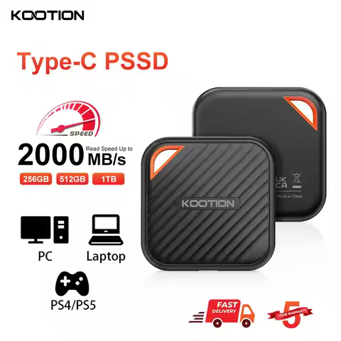 KOOTION X6Max 2TB 1TB 512GB External SSD Hard Drive HD Externo USB 3.2 GEN 2 Portable SSD Mini PSSD 