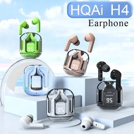 HQAi H4 Tws Earphone Touch Control Hi-fi Sport Gaming Headsets Headphones Wireless Bluetooth 5.3 Noise Reduction Earbuds Noise Cancellation Earphone TWS Build-in Mic Earbuds