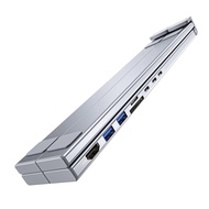 Eight in One USB C Laptop Docking Station Stand USB C Hub Adjustable 10-17in Laptop Stand Portable D