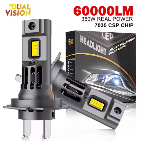 350W Turbo H7 LED CANBUS Lights 60000LM H4 H11 H9 9005 9006 HB3 HB4 Mini Lamp 7035 CSP Wireless Car 