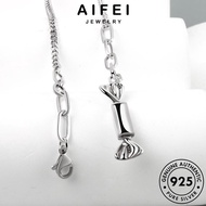 AIFEI JEWELRY Chain Pendant Silver Rantai Accessories 純銀項鏈 925 Leher Korean Sterling Vintage Necklace Women Perak For Original Perempuan N165