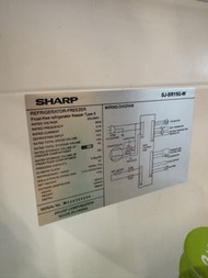 Sharp雪櫃 SJ-BR15G-W