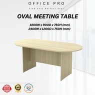 Office Pro 6FT / 8FT Oval Shape Conference Table | Meja Mesyuarat | Office Table | Meeting Table