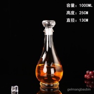 Q💕Liquor Liquor Storage Bottle Empty Glass Bottle Sealed Wine Fermentation Jar Red Wine Imported Wine Bottle Wine Decant