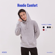 KOZE - HOODIE Premium Cotton 290 GSM GREYcomfort - Plain GREY Hoodie