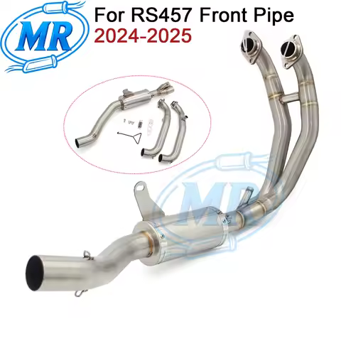 For Aprilia RS457 RS 457 2024-2025 Year Front Link Pipe Exhaust Motorcycle Escape Moto Motocross Muf