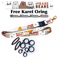 BARE BEARS LANYARD X 3PCSOring